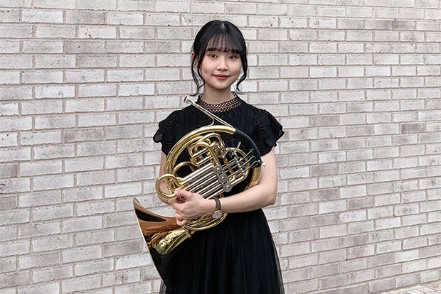 French horn player Chloe Chang