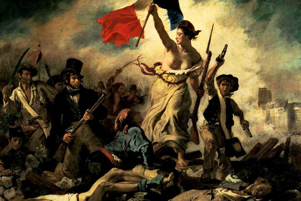 Liberty leading the people by Eugène Delacroix