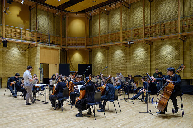 Romantic revival Orchestra performing in the CBSO Centre