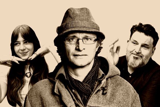 Comedians Chelsea Birkby, Alex Milner and Simon Munnery perform at Eastside Jazz Club