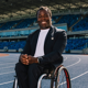 Ade Adepitan MBE at Alexander Stadium