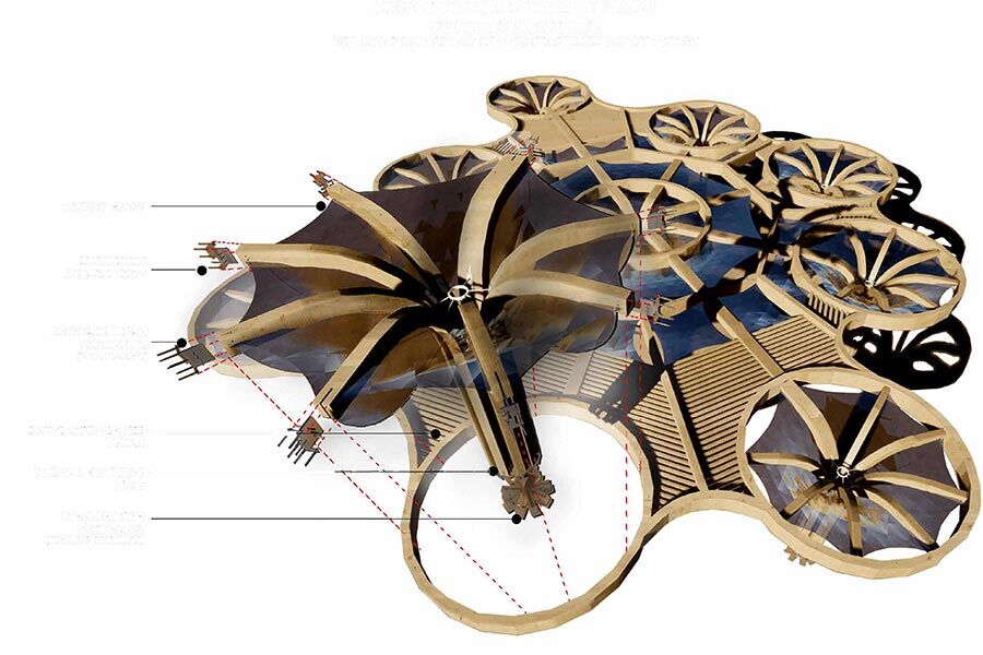 Artwork created by MArch student Bianca Baciu