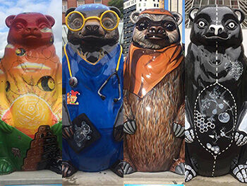 Big Sleuth Main Image 350x263 - Pictures of four of the bear statues side by side