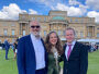 Dr Matt Grimes, Dr Asya Draganova and Robin Kay at Buckingham Palace
