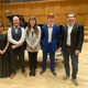 Pictured: (l-r) Sam Franks, Jhih-Yi Chang, Morgan Hart, Anabel Voigt, Carl Davis and adjudicator Tim Thorpe.