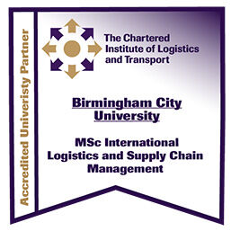 Chartered Institute of Logistics and Transport - Accredited university partner - MSc Logistics and Supply Chain Management