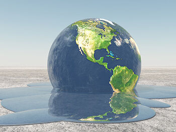 Centre for Brexit Studies Climate Change Image 350x263 - Globe melting