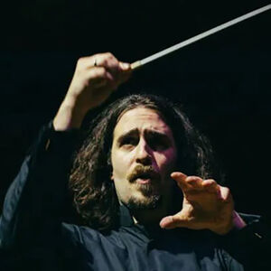 Conductor with baton
