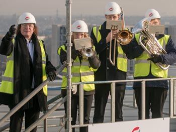 conservatoire topping out 