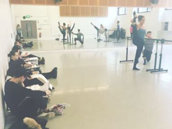 Illustration students at DanceXchange 