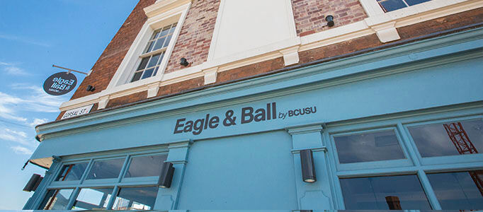Eagle and Ball 682x300 - Front of the Eagle and Ball pub