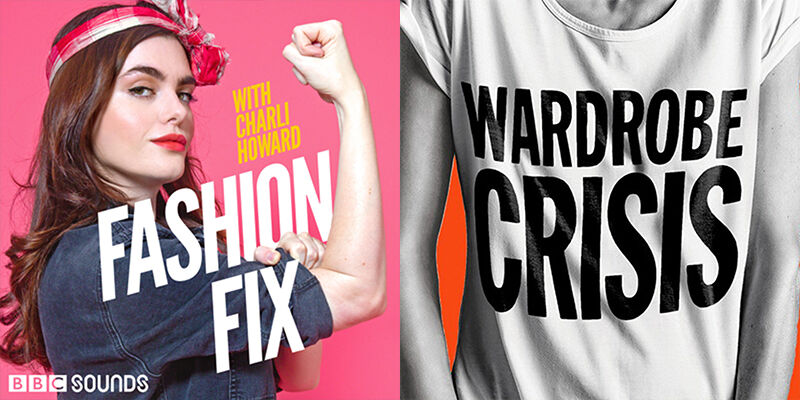Left: Fashion Fix logo, Right: Wardrobe Crisis logo