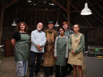 Group photo of Bill Bailey's Master Crafters: The Next Generation Series 3