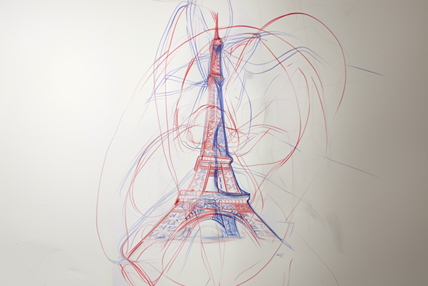 stylised illustration of the Eiffel Tower