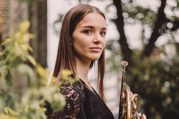 French horn player Annemarie Federle