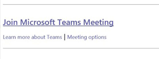 Microsoft Teams meeting invite
