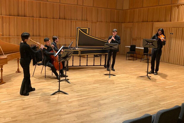 Early Music Ensemble performing in RBC Recital Hall