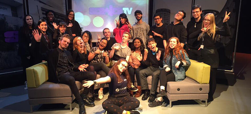 Image of Scratch TV media students