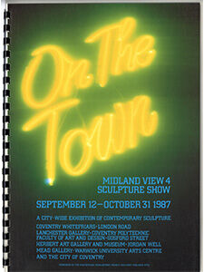 -  On The Town, Midland View Sculpture Show  An example of one of the many exhibition books within the Public Art Commission Agency collection	