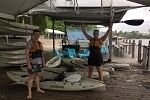 Ben Burnley and Danielle Thornton kayaking in Australia