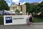 Ben Burnley and Danielle Thornton outside QUT