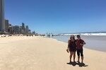 Ben Burnley and Danielle Thornton at beach