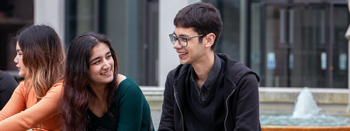 Students chatting