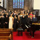 RBC piano department students in a church