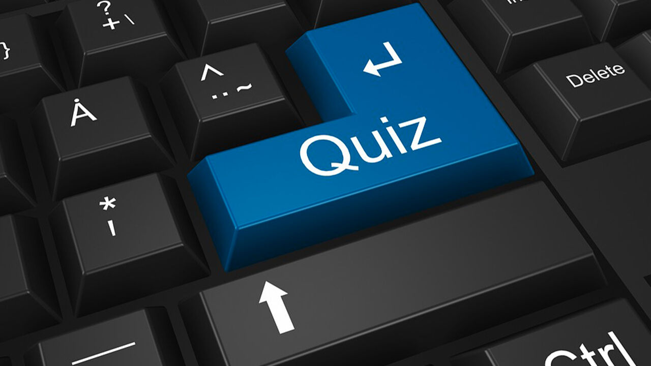 picture of quiz button on computer keyboard