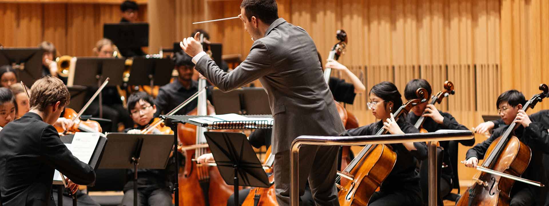 RBC juniors performing with conductor