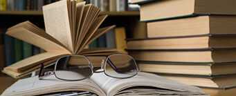 Centre for Human Rights Research Image 341x139 - Books and glasses