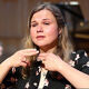 Samantha Lewis signing in British Sign Language 