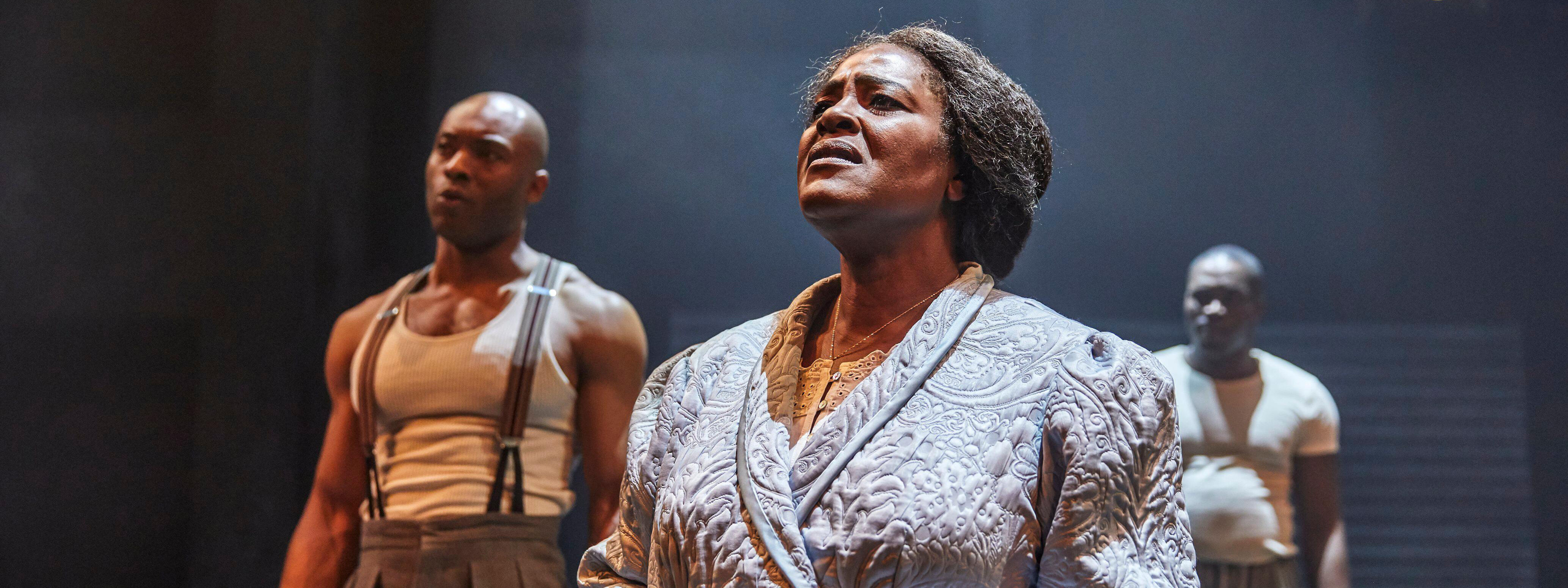 Sharon D Clarke in Death of a Salesman - on stage with co-stars 