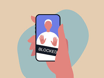 Social media account blocked on phone 