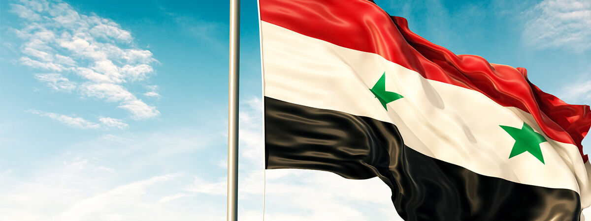 Image of the Syrian flag.
