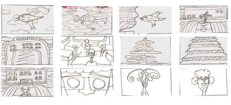 Sketches from film 'Break the Confinement'