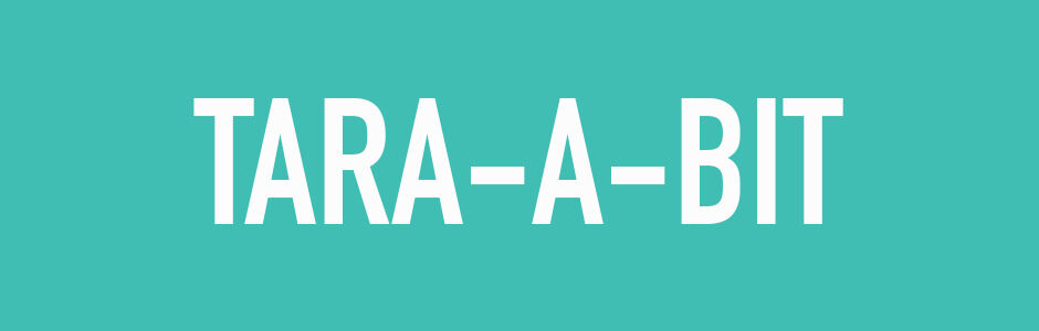 the word tara-a-bit on green background
