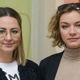Graduates Anna Katarzyna Domejko and Karolina Korupczynska