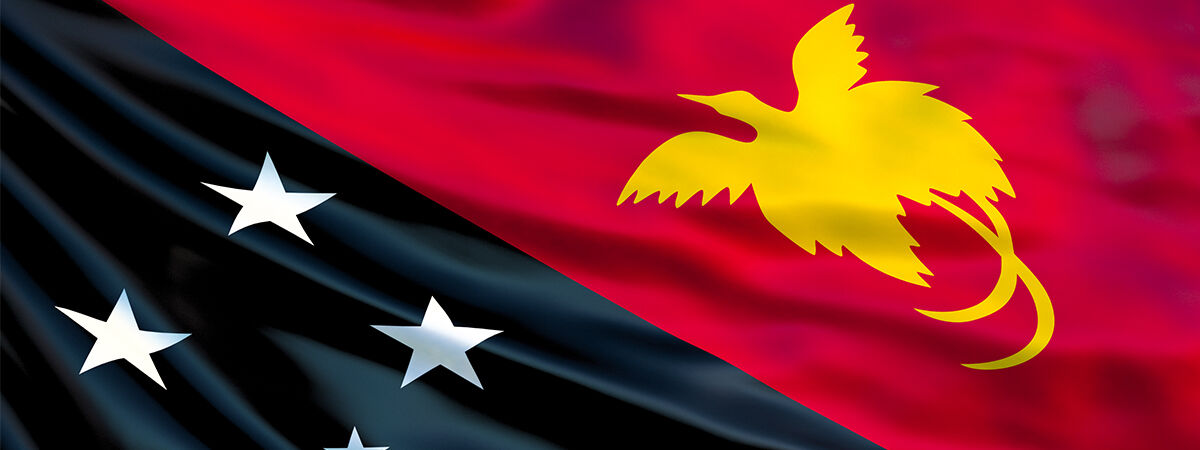 Flag of Papua New Guinea, part of the UPR Project at BCU.