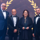 Pictured: Co-founder of Chutney and Chat, alumnus and community ambassador Safaraz Ali, Chair of the Institute of Directors British Asian Business Special Interest Group Abid Khan, Pro Vice-Chancellor Executive Dean Professor Hanifa Shah and Managing Director Awan Real Estate Amer Awan.