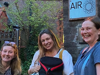 Pictured: (l-r) Recorder players Annabel Knight, Rebecca Austen-Brown and Lou Bradbury